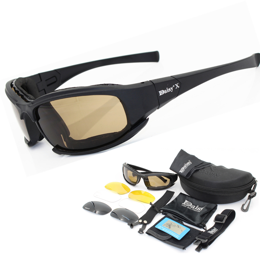 Daisy C5 Polarized Army Goggles Sunglasses Men Military Sun Glasses For Men's... 