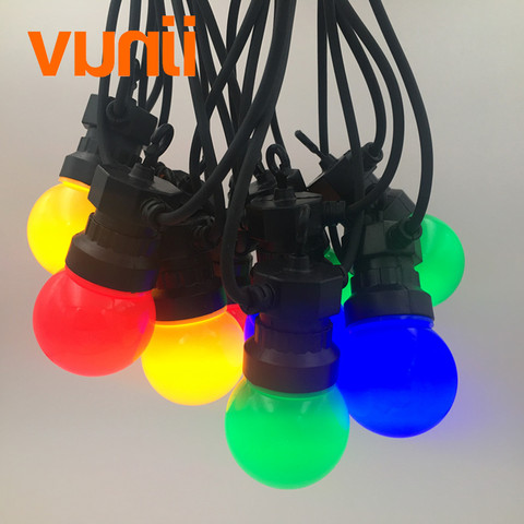Outdoor globe bulb string light connectable waterproof ip65 christmas garland