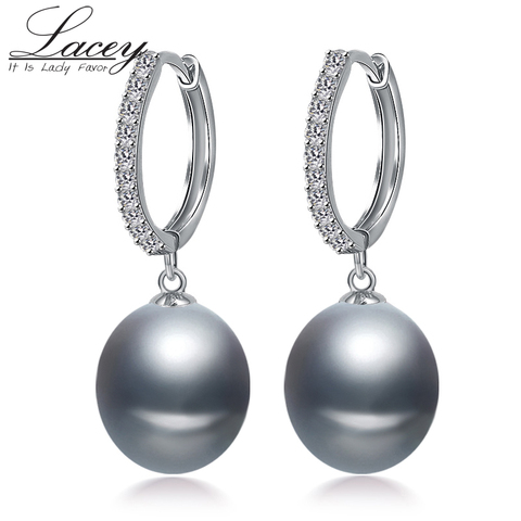 Featured Brand wedding freshwater pearl hoop earrings,white natural pearl earrings for women 925 silver earrings jewelry gift ► Photo 1/1