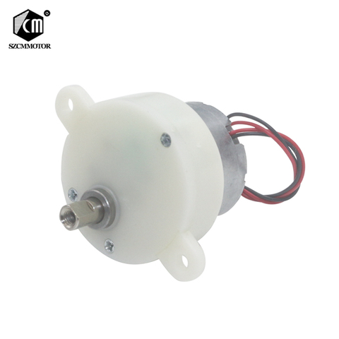 32mm Gearbox 6v Micro Gear Motor Eccentric Low Speed 5RPM 100RPM Plastic Gear Silent Positive and negative Gear Motor Reductor ► Photo 1/6