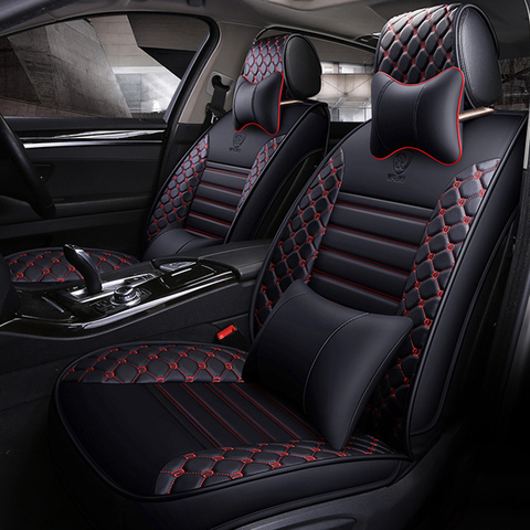 Wenbinge Special Leather car seat covers for mitsubishi pajero 4 2 sport outlander xl asx accessories lancer covers for vehicle ► Photo 1/6