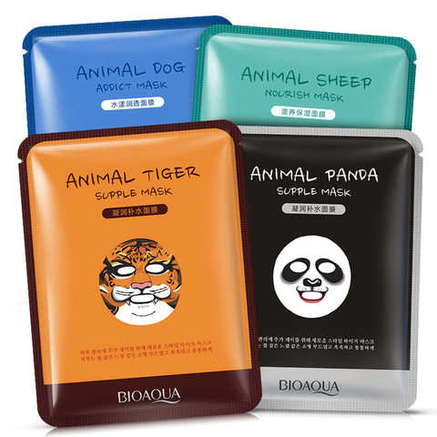 BIOAQUA 1 pcs Skin Care Sheep/Panda/Dog/Tiger Facial Mask Moisturizing Cute Animal Face Masks ► Photo 1/5