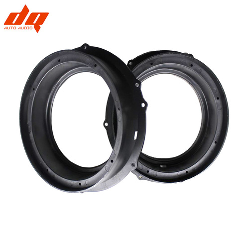 2PCs 6.5'' Front Door Stereo Speaker Mat for Vw Magotan Skoda Passat Adapter Plates Bracket Ring Mat Black nylon ► Photo 1/1