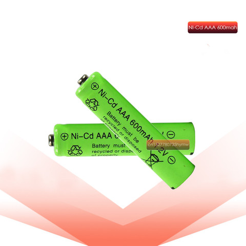 2/4pcs 1.2v NI-MH AAA Batteries 600mAh Rechargeable nimh Battery 1.2V Ni-Mh aaa For Electric remote Control car Toy RC ues ► Photo 1/1