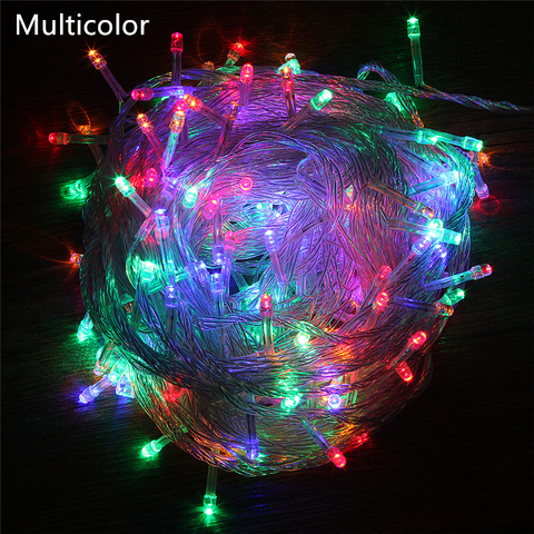 ECLH Outdoor String Lights 5M 10M 20M 30M 50M 100M Led Garland String Fairy Light 8 Mode Christmas Light Holiday Wedding Party ► Photo 1/6