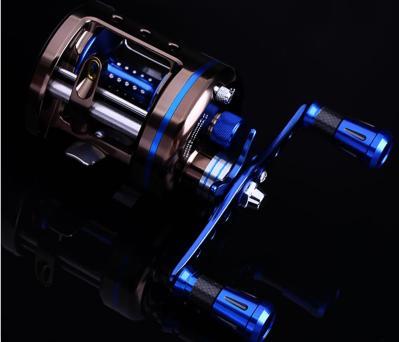 Full metal big game baitcasting fishing reel,5.5:1,14BB,20kg drag force,left/right handed, free shipping ► Photo 1/1