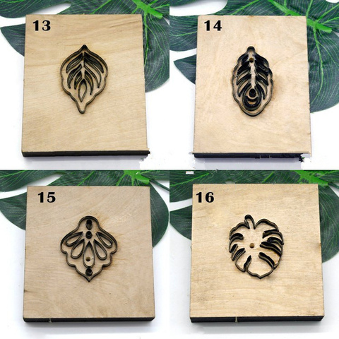 Japan Steel Blade Rule Die Cut Steel Punch Leaf Earrings Cutting Mold Wood Dies for Leather Cutter for Leather Crafts ► Photo 1/6