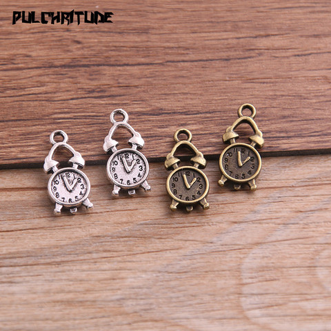 20PCS 9*18mm Two Color Vintage Metal Zinc Alloy Steampunk Clock Charms Fit Jewelry Pendant Charms Makings ► Photo 1/6