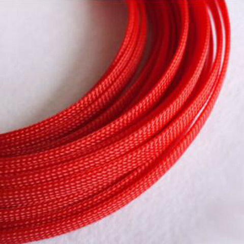1-30M Cable Sleeves 3-40mm Red Snakeskin Mesh Wire Protecting Nylon Tight PET Expandable Insulation Sheathing Braided Sleeves ► Photo 1/2
