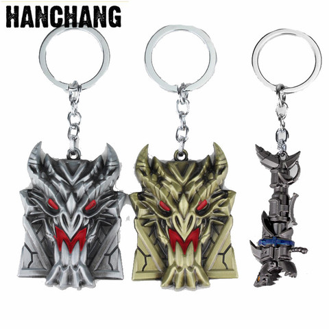 Game Hero Alliance League of Legendes Braum Shield LO L Keychain Jewelry Metal Shield Key Rings Key Chain Car Gift Porte Clef ► Photo 1/6