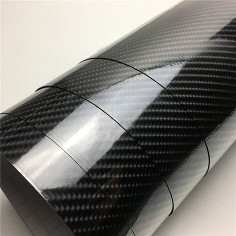 Ultra Gloss 6D Carbon Fiber Vinyl Sticker Bubble Free For Car Wraps Computer Skin Phone Case Motorcycle ► Photo 1/6