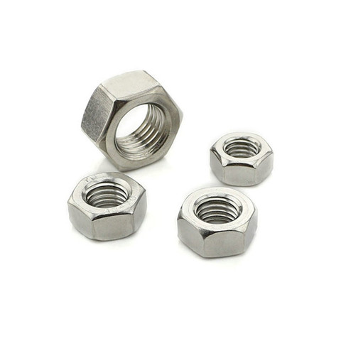 100pcs/lot DIN934 Stainless steel 304 hex nut hexagon nuts M1 M1.2 M1.4 M1.6 M2 M2.5 M3 M3.5 M4 M5 ► Photo 1/1