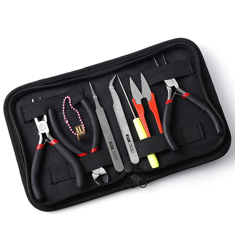 8pcs/set Jewelry Making Tool Kits Pliers Set With Round Nose Plier Side Cutting Pliers Wire Cutter Scissor Beading Tweezers ► Photo 1/6