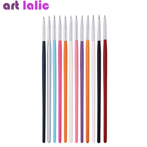 12Pcs/Lot Nail Art Brush Design Brushes Pen Fine Details Liner Tips Drawing Paint Set Tool ► Photo 1/4