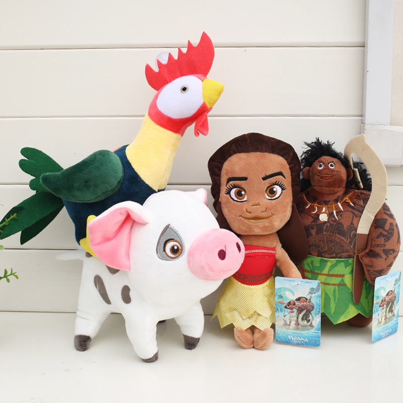 Buy Online New cm Movie Moana Princess Maui Moyana Hei Pua Plush Toys Vaiana Stuffed Doll For Kids Gift Alitools