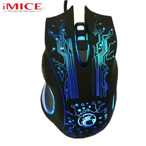 iMice USB Wired Gaming Mouse Ergonomic LED Backlight Optical Mouse Gamer Cable Mice for PC Computer Laptop for CS GO LOL Dota X9 ► Photo 1/6