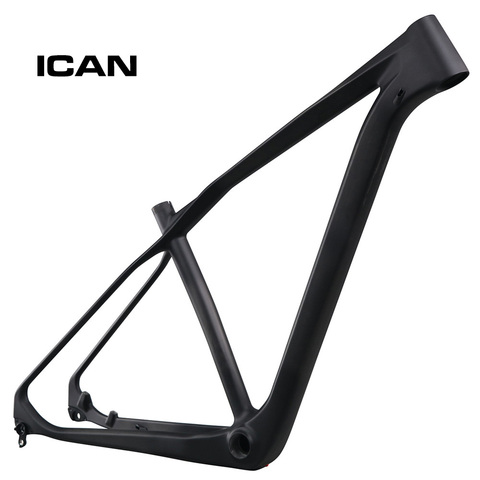2022 ican new 29er hard tail Toray carbon mtb bike frame size 15 17 19 21 inch BB92 bottom bracket 135 142 rear axle available ► Photo 1/6