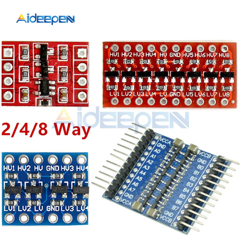 2/4/8 Channel IIC I2C Logic Level Converter Bi-Directional Board Module 2 4 8 Way DC 3.3V/5V With Pins For Arduino Raspberry Pi ► Photo 1/6