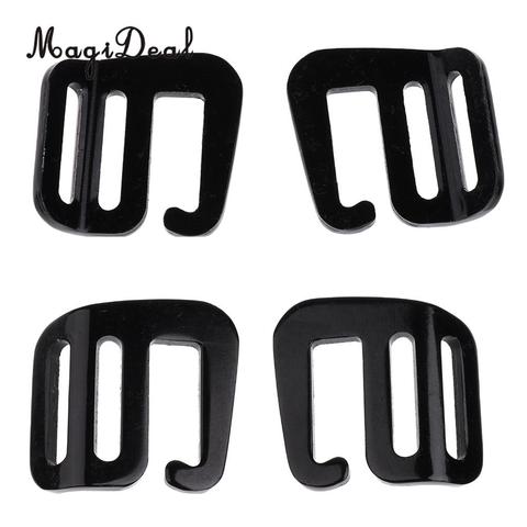 MagiDeal 4 Pcs 1 inch G Hook Outdoor Webbing Buckle for Backpack Strap 25mm Black ► Photo 1/6