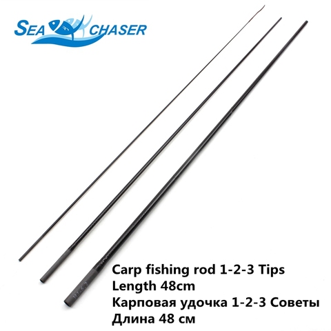 5pcs Carp fishing rod 1-2-3 Tips 48cm Diameter 44mm-63mm Carbon Fiber Telescopic Fishing Rod Accessories Fishing rod repair ► Photo 1/6