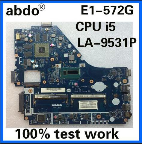 E1-572G motherboard for acer E1-572 V5-561G motherboard V5WE2 LA-9531P I5-4200 processor HD8670M GPU test work 100% original ► Photo 1/4