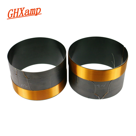 GHXAMP 102mm Bass Voice Coil Woofer Repair Parts 8ohm Black Aluminum High Power For 18 inch Subwoofer Speaker Round Wire 2PCS ► Photo 1/6