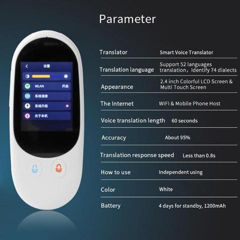 Portable Smart Voice Translator F1A Camera with bluetooth 1GB+4GB Offline translation+ Photographic scanning translation ► Photo 1/1