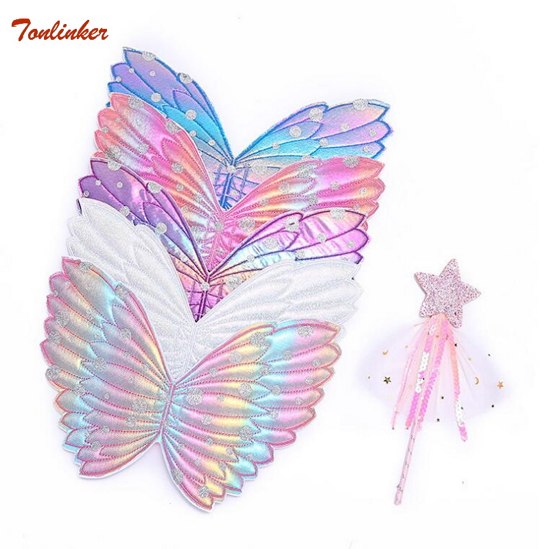 Price history & Review on Kids Wings Wands Butterfly Rainbow ...