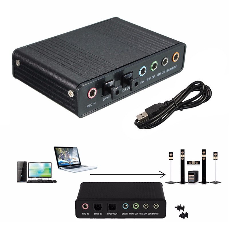 Royal familie Robe underordnet USB 7.1 Channel External Optical Audio Fiber Sound Card S/PDIF for Laptop  PC Computer Sound Track for HTPC Home Theatre - Price history & Review |  AliExpress Seller - Digital Dropship Store | Alitools.io