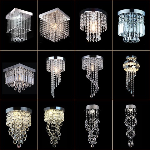 Modern Chandeliers Lighting  LED Crystal Chandelier Light Lamp Lustre Hanging Pendant Ceiling Fixtures Luminaire For Living Room ► Photo 1/6