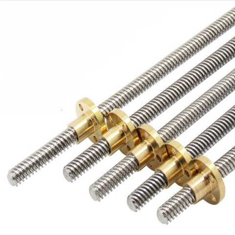 2pcs/lot T8 lead 8/10/12/14mm Lead Screw Thread Rods length 700/800/1000/1100/1200mm for Prusa I3 3D printer&CNC parts ► Photo 1/1