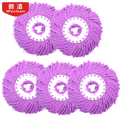 5pcs/lot Household Sponge Fiber Mop Head Refill Replacement Home Cleaning Tool Microfiber Floor Mop Head 360 Spin Cleaning Pad ► Photo 1/6