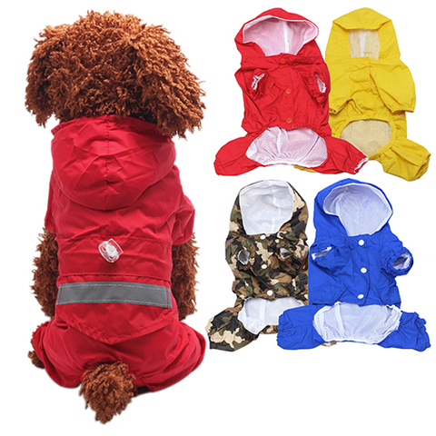 Waterproof Hoody Dog Apparel Acrylon Raincoat Jacket Pet Cat Puppy Costume ► Photo 1/6