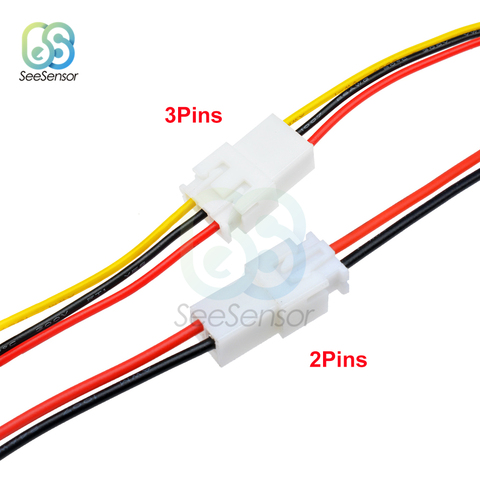 5Pairs XH2.54 2Pins 3Pins 2P 3P Pitch 2.54mm Wire Cable Connector XH Plug Male to Female Wire Connector 10cm 30cm Length ► Photo 1/6