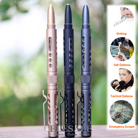 New Portable Self Defense Tactical Pen Glass Breaker Tool 3 Colors With  Steel Head Gift Box For Outdoor Camp EDC Tool ► Photo 1/4