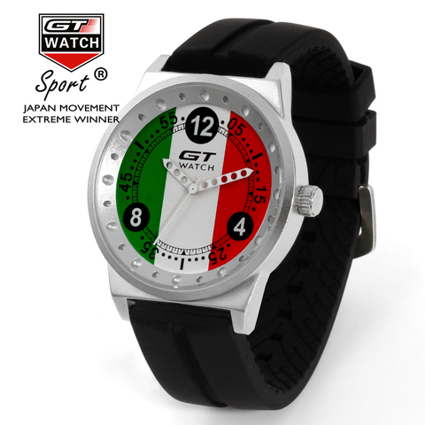 GT Watch Men Italy Flag F1 Sport Watch Mens Watches Top Brand Luxury Men's Watch Clock reloj hombre erkek kol saati relogio ► Photo 1/6