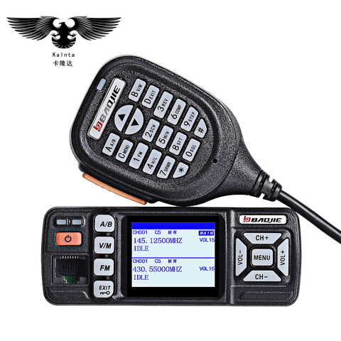 BJ-318 mini car radio station mobile walkie talkie 10km ham vhf uhf dual band Two-way PTT walkie-talkie for cars intercom ► Photo 1/1