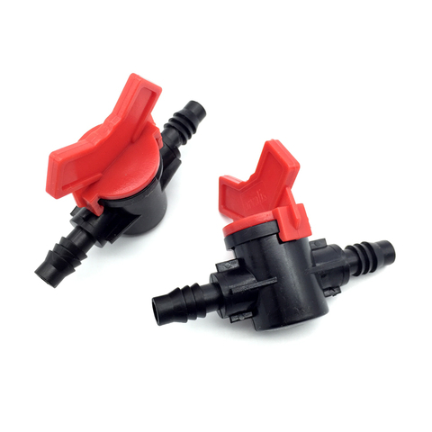 10 Pcs Convenient Switch 8/11mm G3/8 ' Hose Valve Coupling Valve Barbed Slotted Plastic Valves For Garden Irrigation Drip Tape ► Photo 1/6