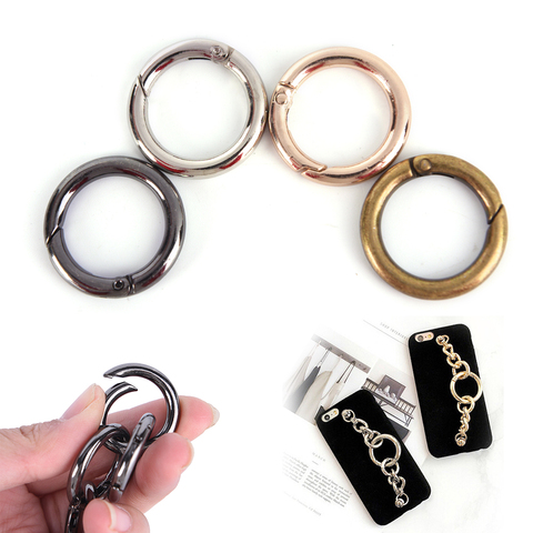 10pcs Metal O Ring Openable Clap For Bags Handbag DIY Snap Clasp Claps Trigger For Handbags Straps For Bag Parts Accessories ► Photo 1/6