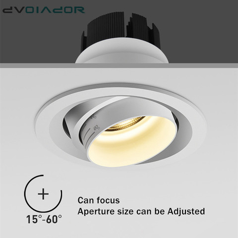 NEW embedded ceiling downlight Dimmable LED spot lights 5W 10W 15W Stretchable led recessed lights for Foyer Living Room ► Photo 1/6