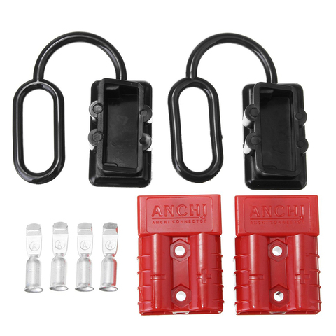 600V 50A Battery Trailer Charge Plug Quick Connect Disconnect Tool Winch Electrical Wire Harness Connector ► Photo 1/6