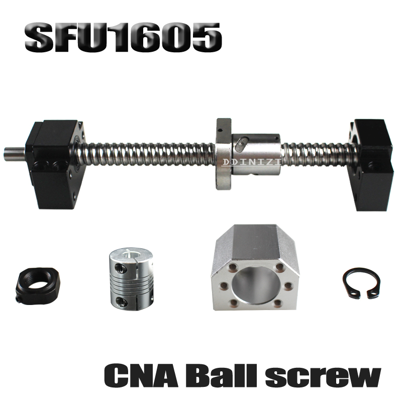 Ballscrew Nut Housing Set Ball Screw SFU1605 RM1605 End Machined & BK/BF12 