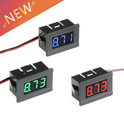0.36in DC 4.5V to 30V 2-Wire Mini Digital Voltmeter LED Display Voltage Meter for Testing Car Motorcycle and Battery Cart ► Photo 1/5