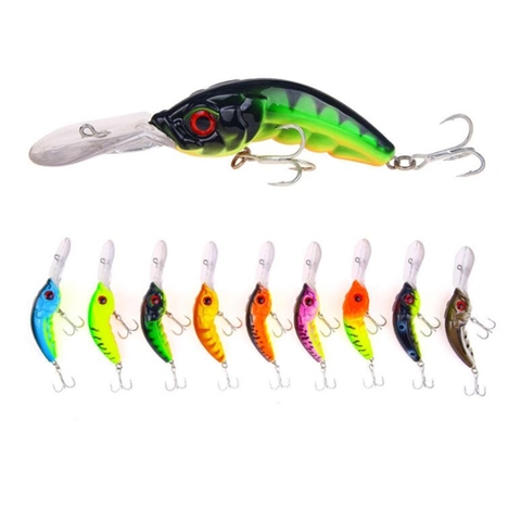 1Pcs/lot Laser Minnows Fishing Lure 10cm 13.4g Floating Artificial Hard Bait 3D Eye Wobblers bass lures Crankbait Fishing tackle ► Photo 1/6