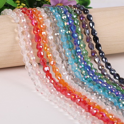 3x5mm 4x6mm 5x7mm Teardrop Austria Faceted Crystal Beads Glass Beads Loose Spacer Beads For Jewelry Making DIY Accessories ► Photo 1/6