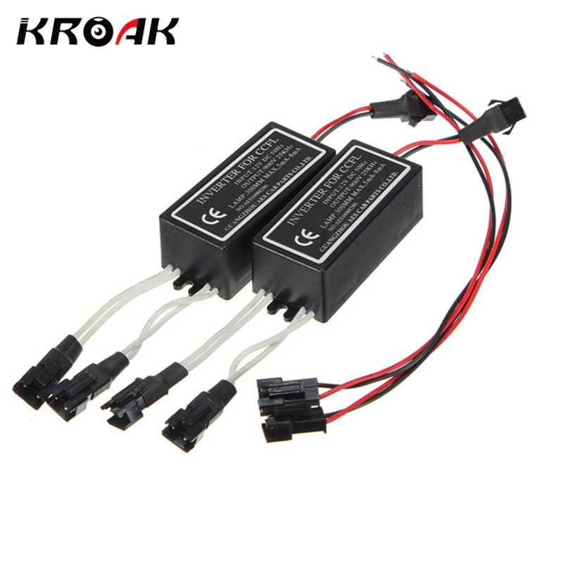 2Pcs CCFL Inverter Spare Ballast for Angel Eyes Halo Rings Kit 12V Replacement Waterproof ► Photo 1/6