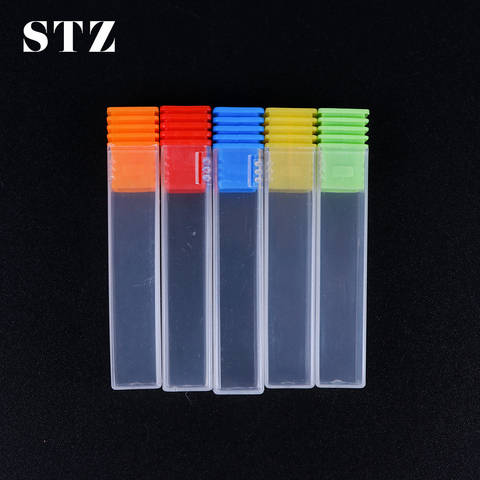 STZ 5pcs Clear Nail Drill Bit Holder Storage Box Empty Container Milling Cutter Displayer Empty Box Acrylic Nail Accessory #884 ► Photo 1/6