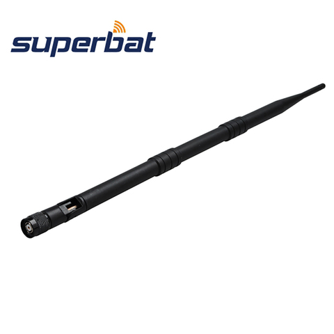 Superbat WiFi Folding Antenna 2.4GHz 9dBi Omnidirectional RP-TNC Plug for WRT54G WAP54G 802.11b  802.11g Rubber Aerial ► Photo 1/3