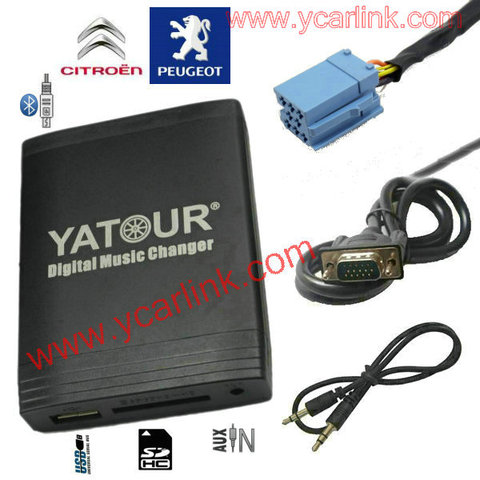 Yatour Car Radio With Bluetooth Audio for RD3 Peugeot 206 Radio