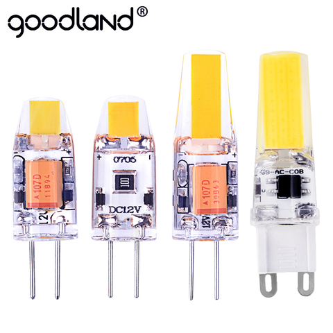 Goodland G4 G9 LED Lamp 3W 6W G4 LED Blub AC 220V DC 12V High Brightness Dimming LED Corn Bulb Replace Halogen Chandelier Lamp ► Photo 1/6
